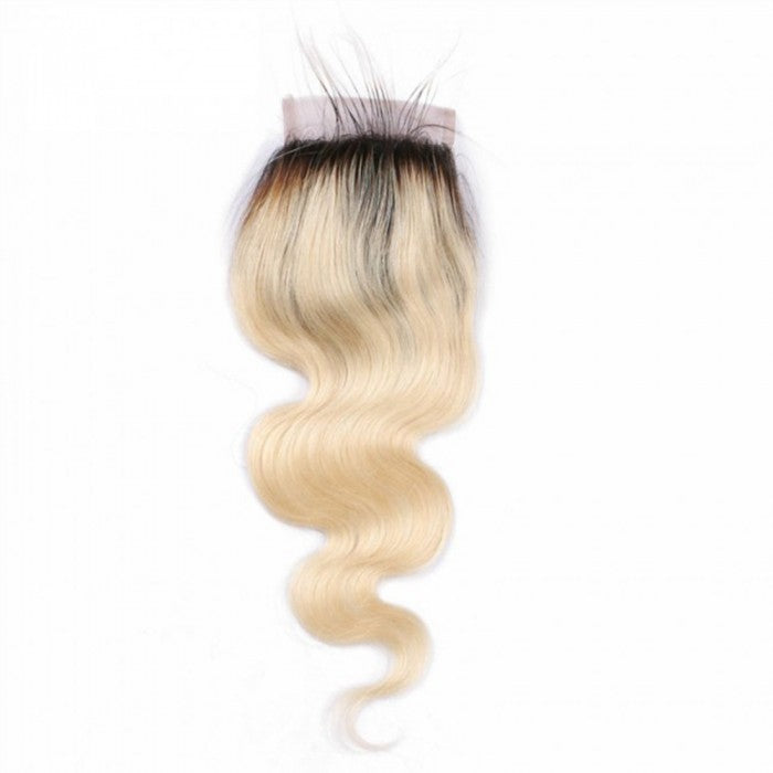 SpellBound Hair® Ombre Blond Free Part Body Wavy Closure (4