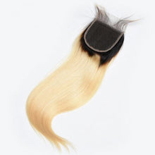 Load image into Gallery viewer, SpellBound Hair® Ombre Blond Free Part Straight Closure (4 in. X 4 in.) - SpellBound Hair